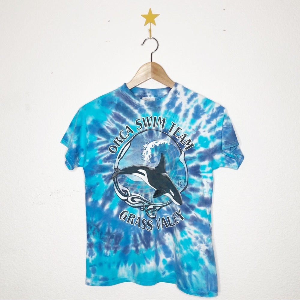 Vintage Tie Dye Swim Team Tee